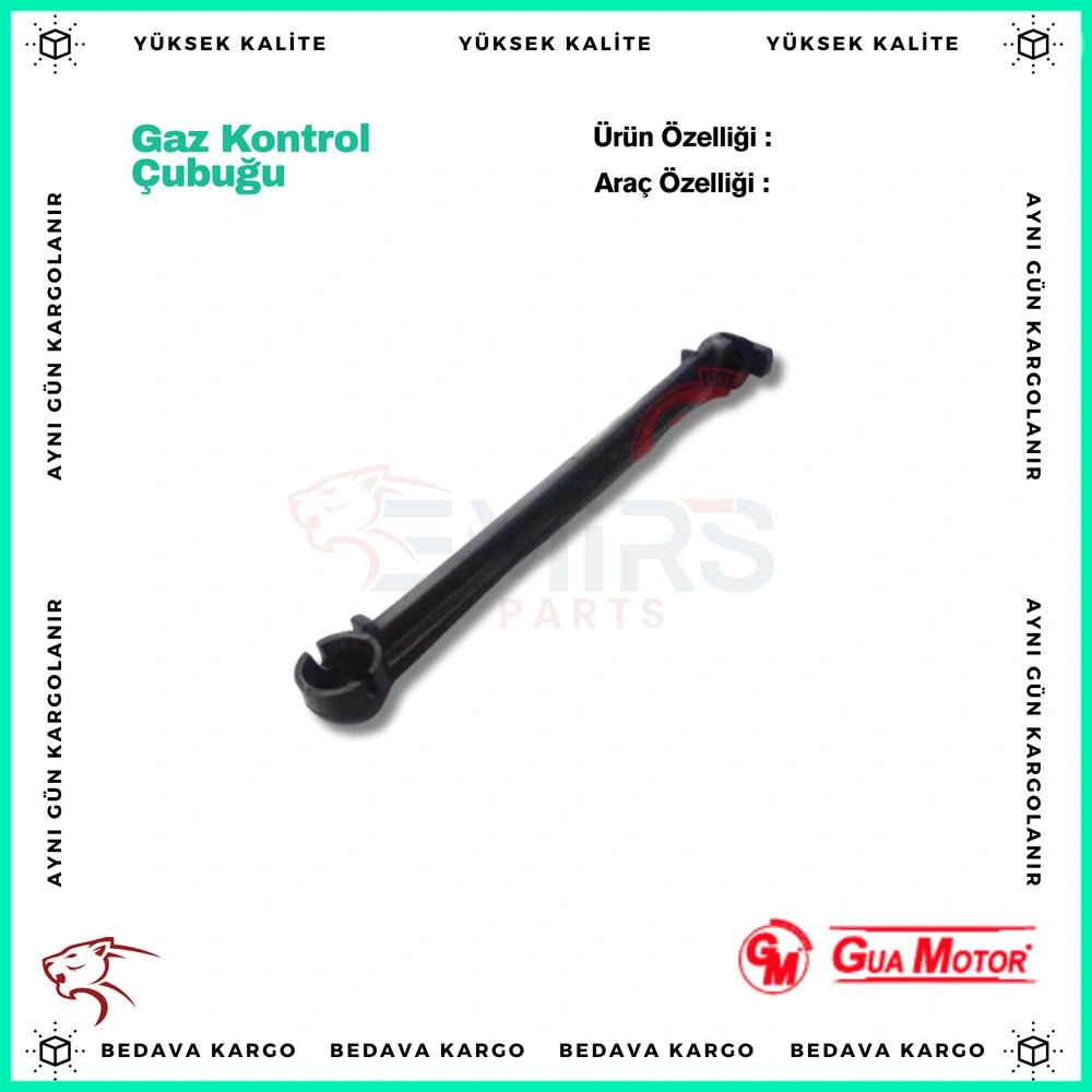 Gaz Kelebegi Kontrol Cubugu Fiberi Renault Kangoo Megane 1 1.4 96- Dacia Logan 1.4 04- - 6001543524 - Yedek Parça