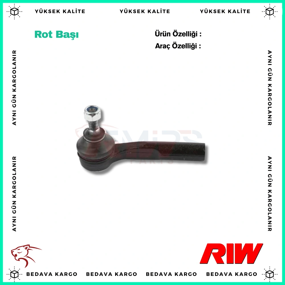 Rot Basi On Sol Opel Corsa Fiat Grande Punto 05- - 93196541 - Yedek Parça