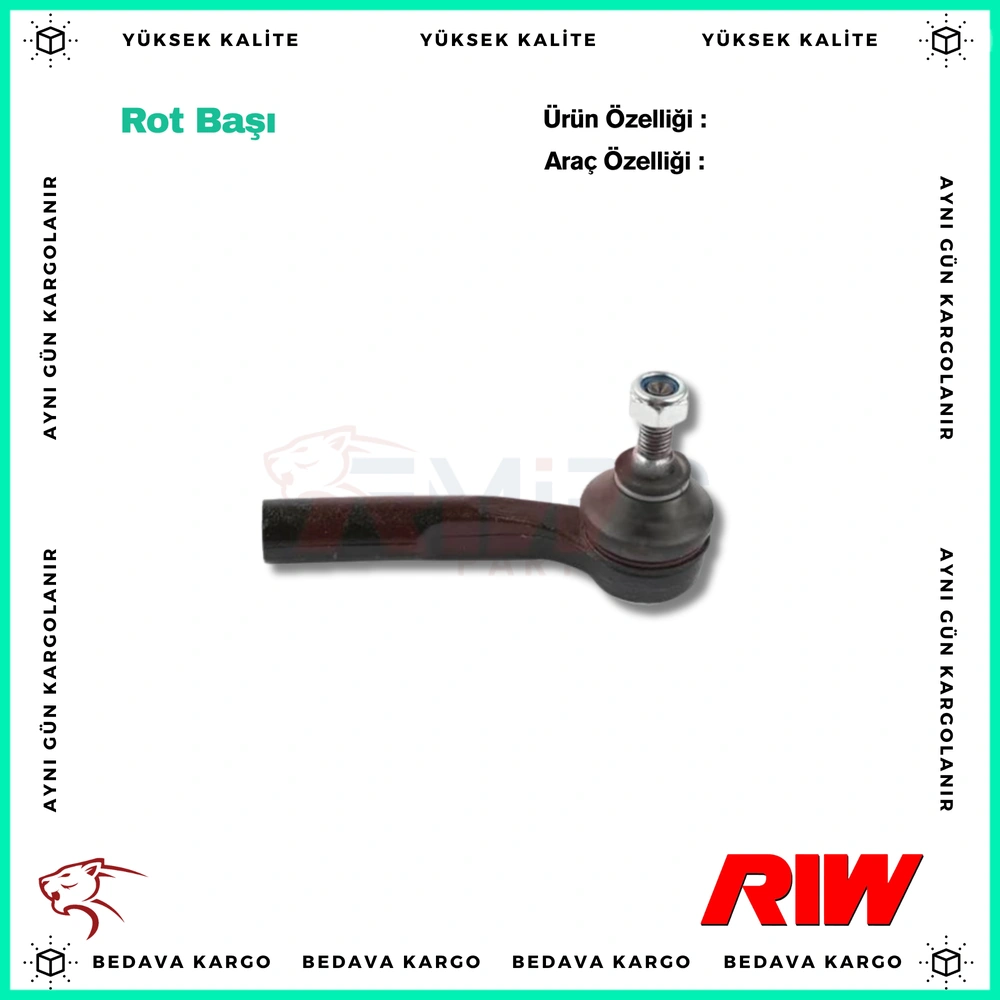 Rot Basi On Sag Opel Corsa Fiat Grande Punto 05- - 93196542 - Yedek Parça