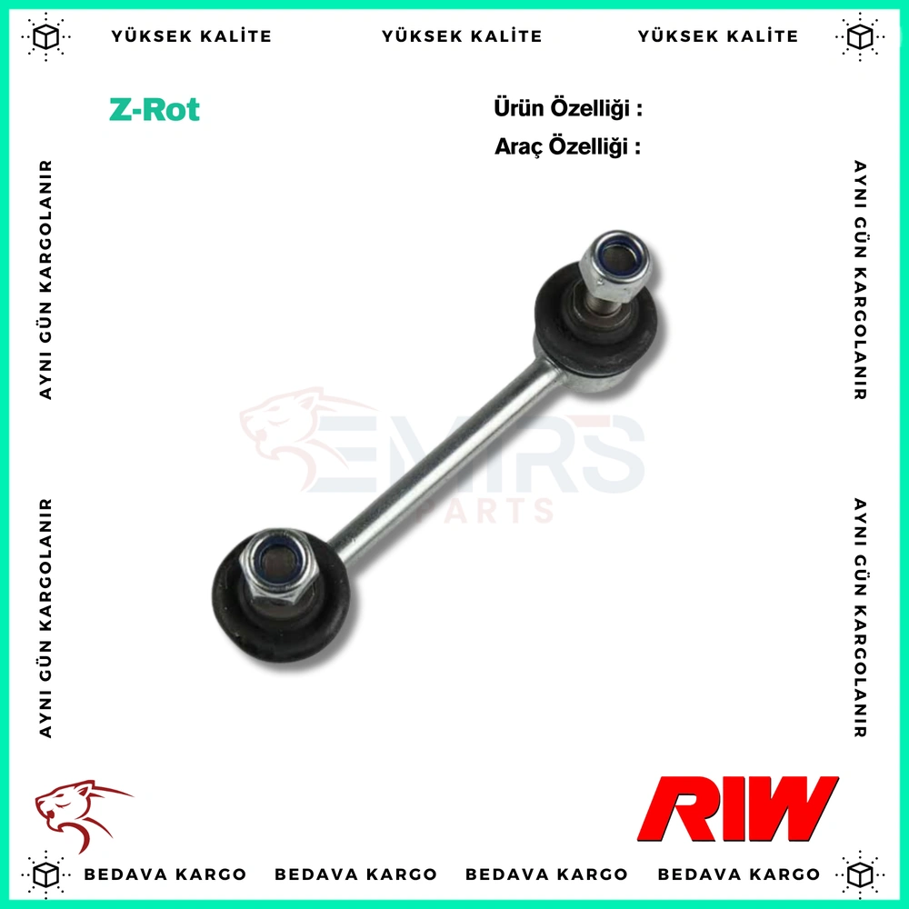 Z-Rot Arka Sol-Sag Ford Connect 02-14 - 7T165C486AA - Yedek Parça