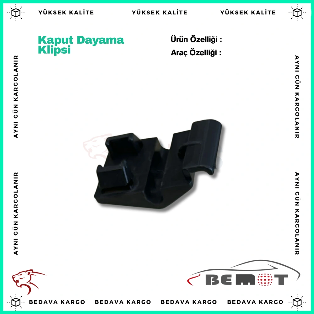 Kaput Dayama Klipsi Alt Buyuk Renault Kangoo - 7703077439 - Yedek Parça