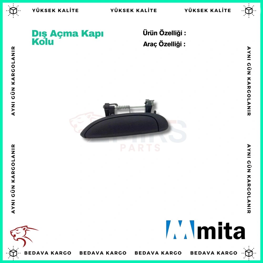 Dis Acma Kapi Kolu On Arka Sol Dis Renault Clio Symbol Megane 1 Scenic Dacia Logan - 7700434718 - Yedek Parça