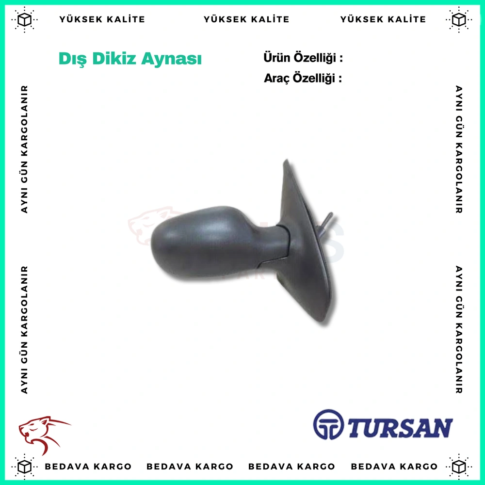 Dis Dikiz Aynasi Sol Mekanik Renault Clio 2 Symbol 98-05 - 8200219318 - Yedek Parça