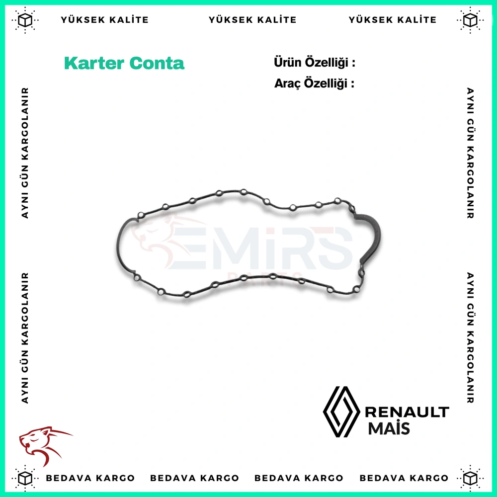 Karter Contasi Renault Clio Kangoo Megane 2 1.5 1.4 16v 1.6 16v K9k K4j K4m - 7700273486 - Yedek Parça