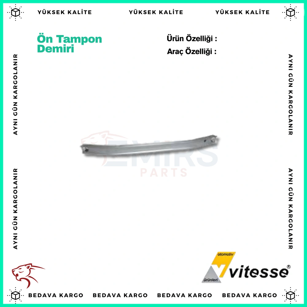 On Tampon Demiri (Traversi) Renault Clio 3 - 8200834849 - Yedek Parça