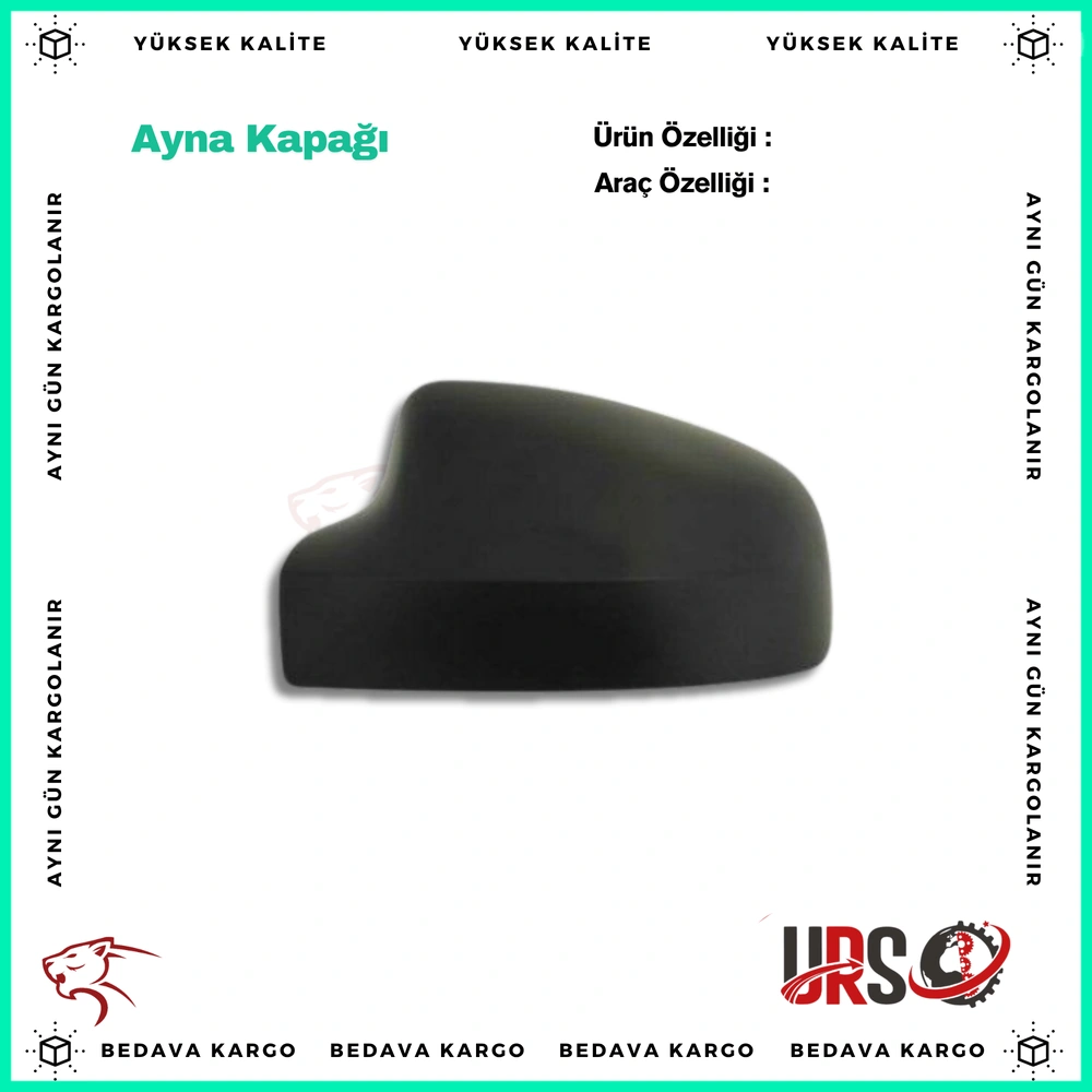 Ayna Kapagi Sol Dacia Duster Logan Sandero - 963736915R - Yedek Parça