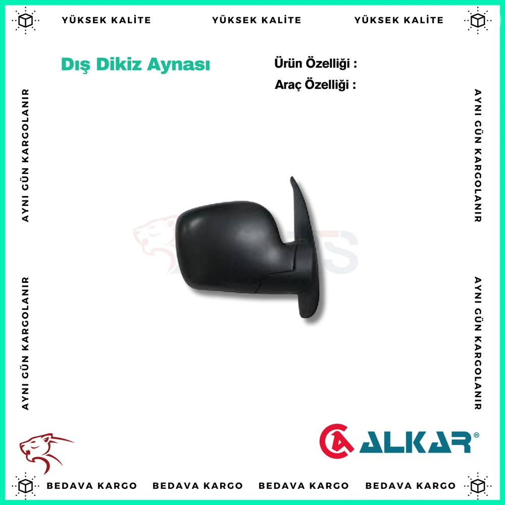 Dis Dikiz Aynasi Sag Renault Kangoo 08-12 - 7701068842 - Yedek Parça