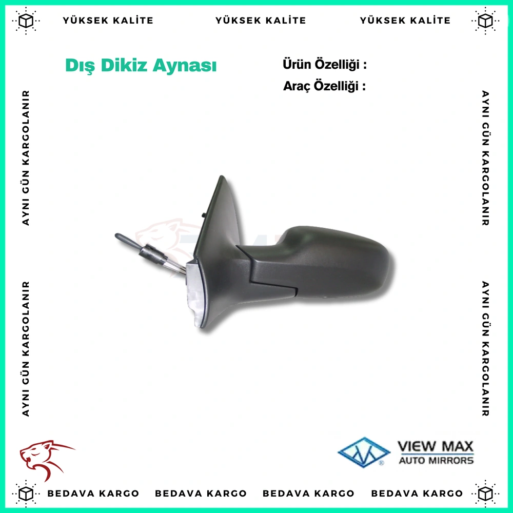Dis Dikiz Aynasi Sag Mekanik Renault Megane 2 03- - 7701054686 - Yedek Parça