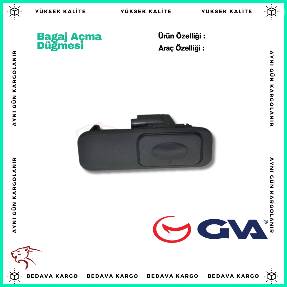 Bagaj Acma Dugmesi Renault Fluence - 906061562R - Yedek Parça