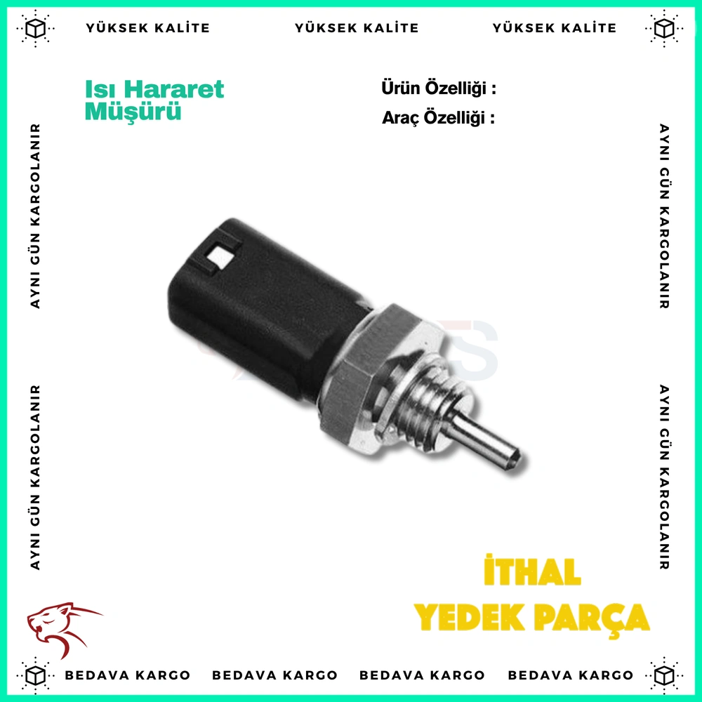 Isi Hararet Musuru 3 Fisli Renault Clio Symbol Megane 2 Kangoo R9 Dacia Logan 1.4 1.6 - 8200561449 - Yedek Parça