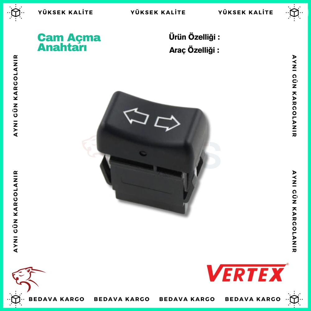 Cam Acma Anahtari Renault R9 Otomatik - 7700705925 - Yedek Parça