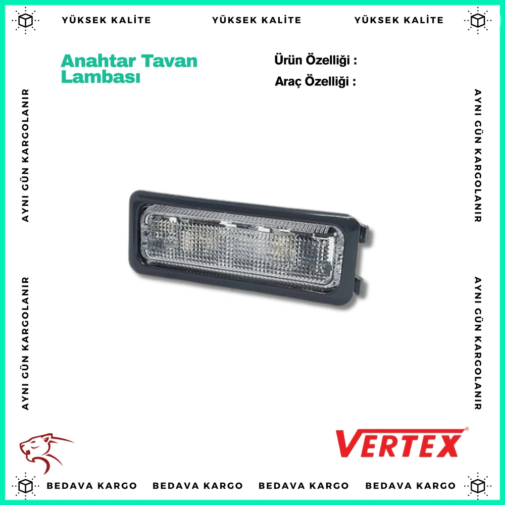 Anahtar Tavan Lambasi Ampullu Renault R9 - 7701349501 - Yedek Parça