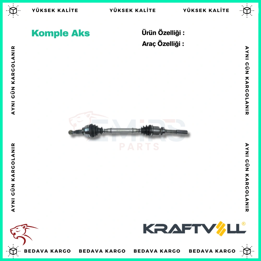 Komple Aks Sag On Renault Laguna 2 1.6i 16v 01-07 - 8200035674 - Yedek Parça
