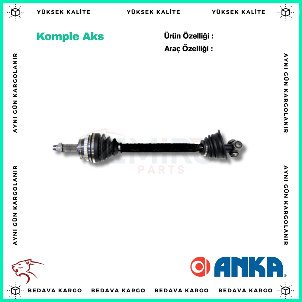 Komple Aks Sol On Absli Renault Master 2 2.5 D 98-10 - 7700102998 - Yedek Parça