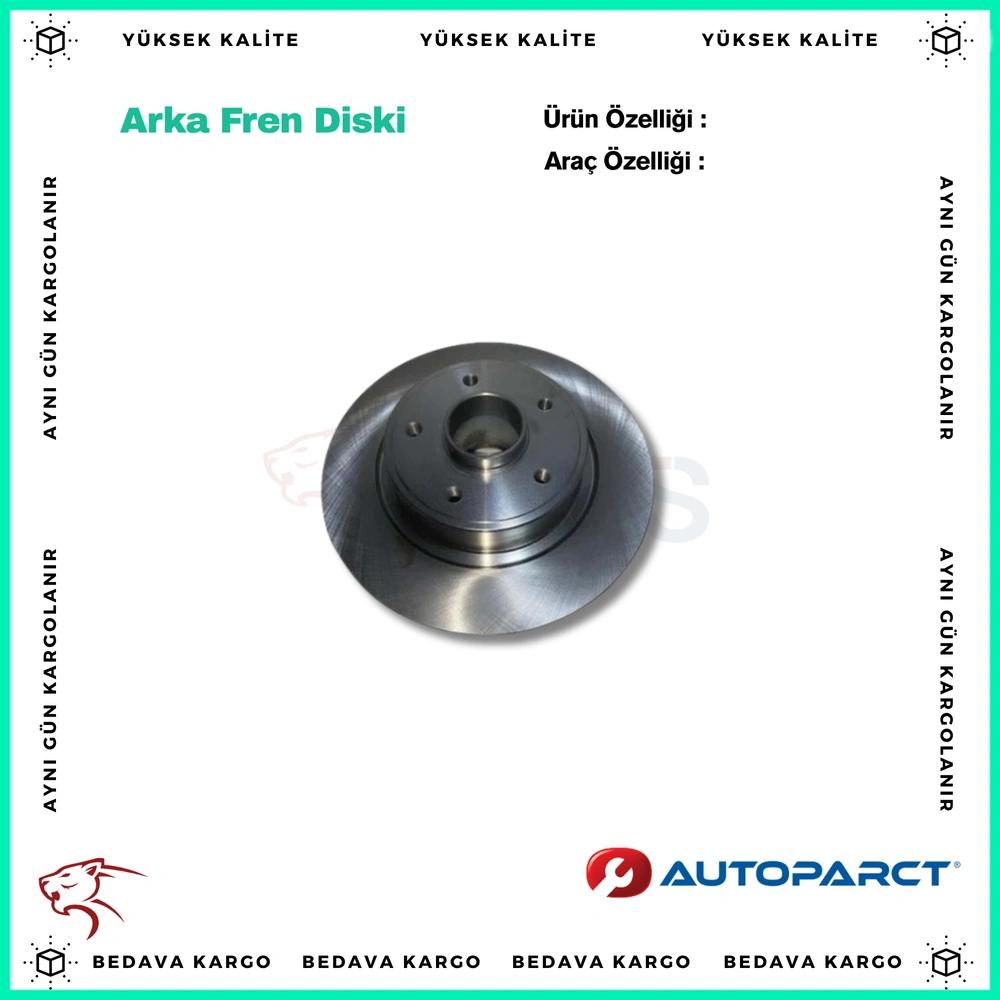 Arka Fren Diski Renault Laguna 3 1.5 DCI 07-15 Latitude 2.0 DCI 11- - 402020003R - Yedek Parça