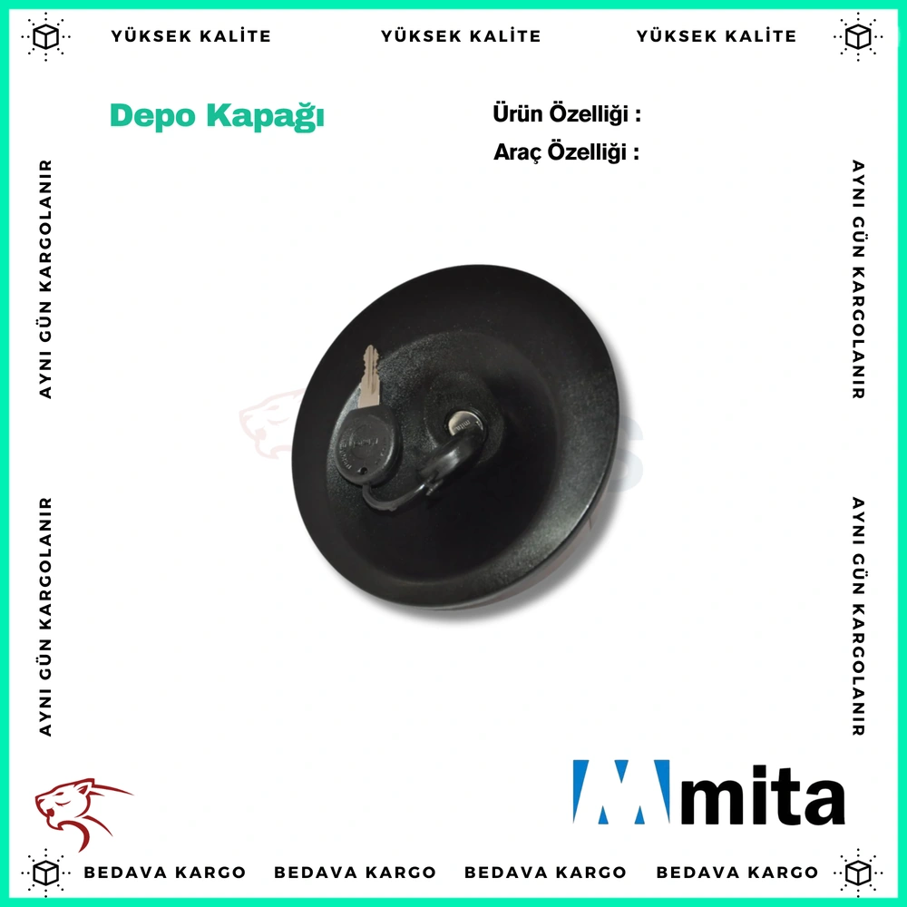 Depo Kapagi Renault Kangoo Binek Miknatisli - 7701470752 - Yedek Parça