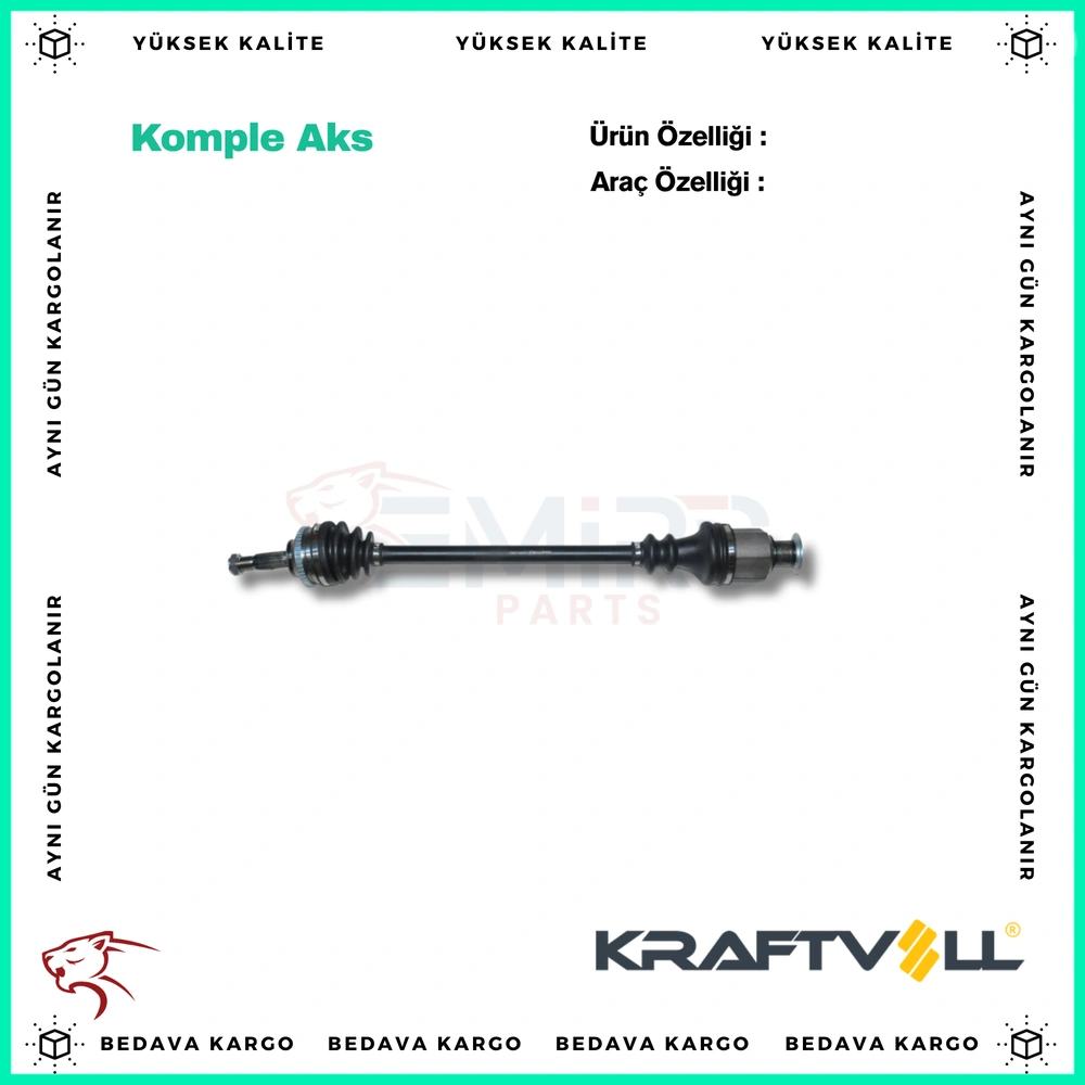 Komple Aks Sag On Absli Renault Megane 1 1.6 96-03 - 7701352597 - Yedek Parça