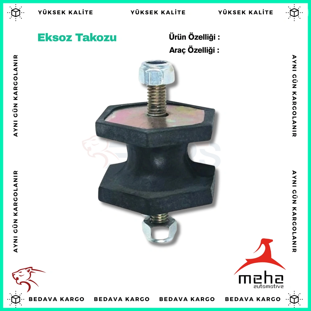 Eksoz Takozu Somunlu Renault R12 - 7700565762 - Yedek Parça