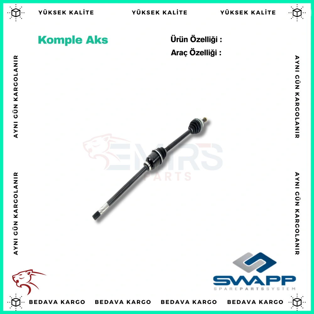 Komple Aks Sag On Absli Renault Master 2 2.5 D 98-10 - 7700102999 - Yedek Parça