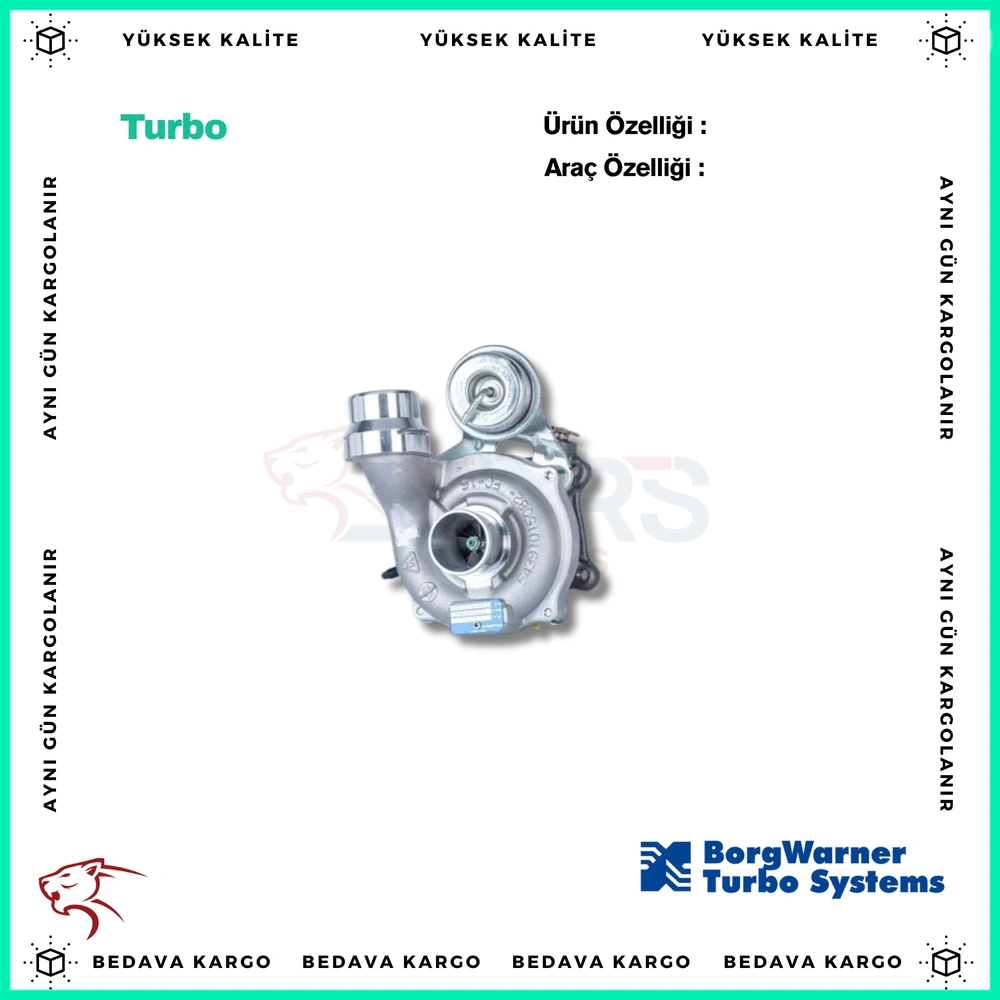 Turbo Renault Clio 3 1.5 DCI K9k 85 Hp 05-12 - 8200392656 - Yedek Parça