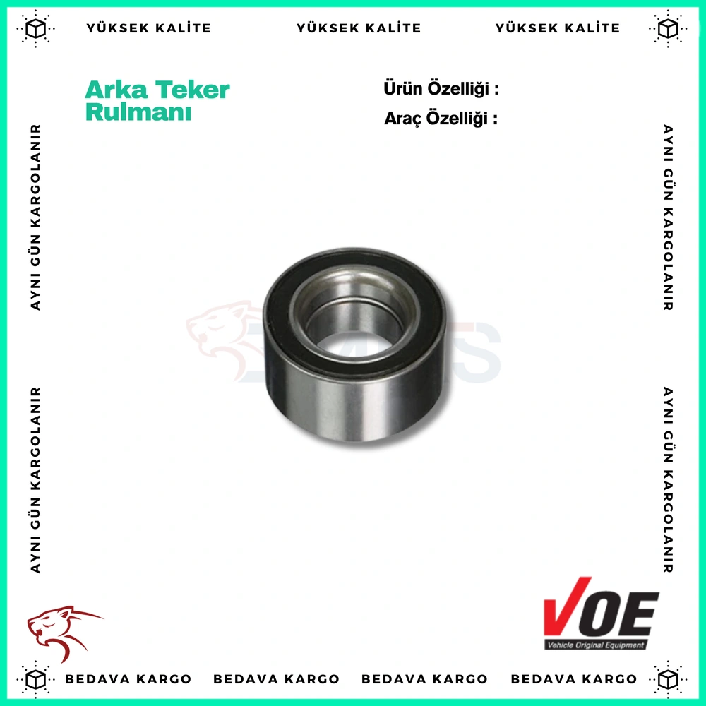 Arka Teker Rulmani Renault Laguna 1 Kangoo Express - 7701205596 - Yedek Parça