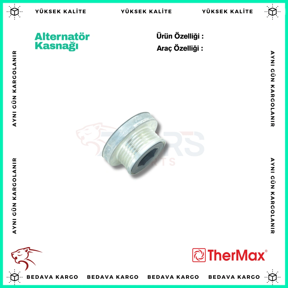 Alternator Kasnagi Renault Megane Clio 2 Kangoo Twingo Symbol 2 01- K9K K4M 5 Kanalli - 8200113636 - Yedek Parça
