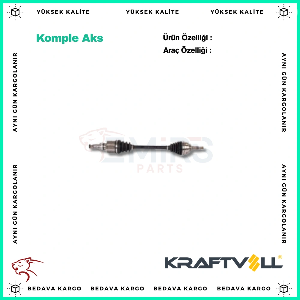 Komple Aks Sol On Renault Megane 2 1.4i 16v 1.5 DCI 1.6i 16v 02-08 Kangoo 1.5 DCI 2008- - 8200379236 - Yedek Parça