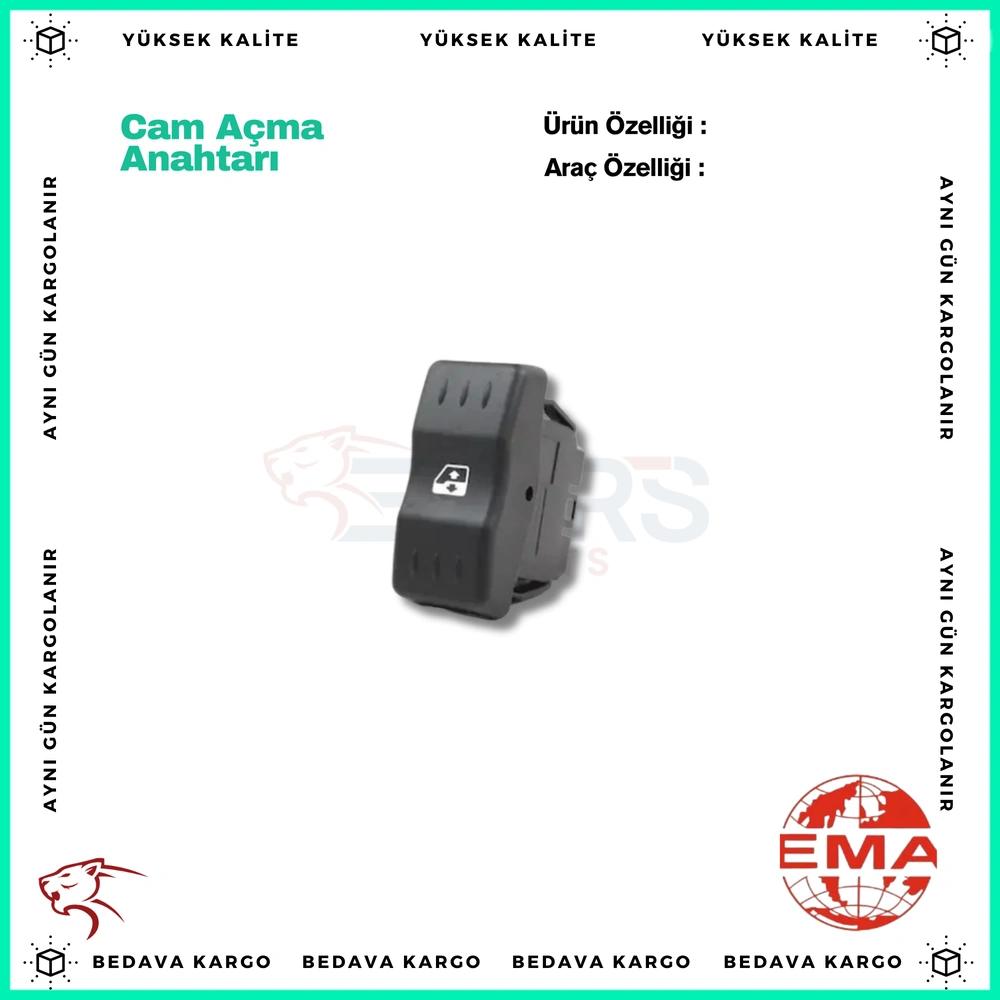 Cam Acma Anahtari Dacia Logan - 031 - Yedek Parça