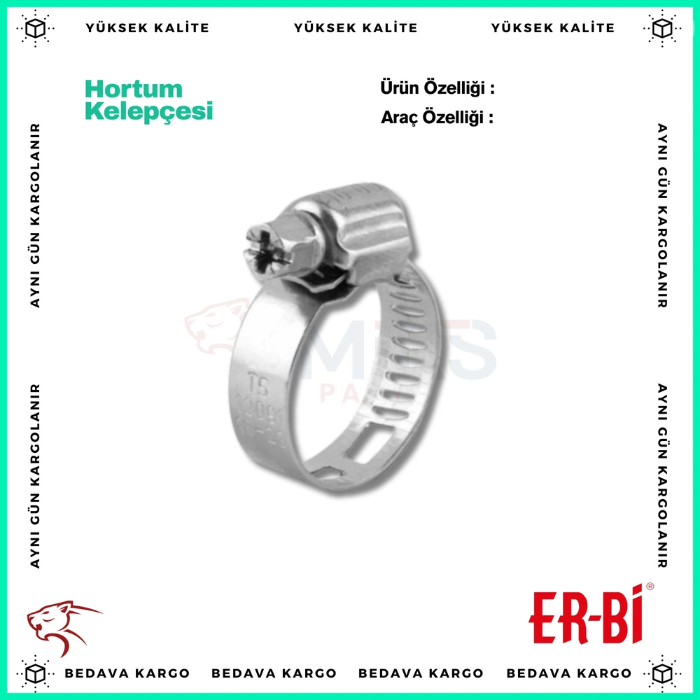 Hortum Kelepcesi 38-58 - ERBI 38 - Yedek Parça