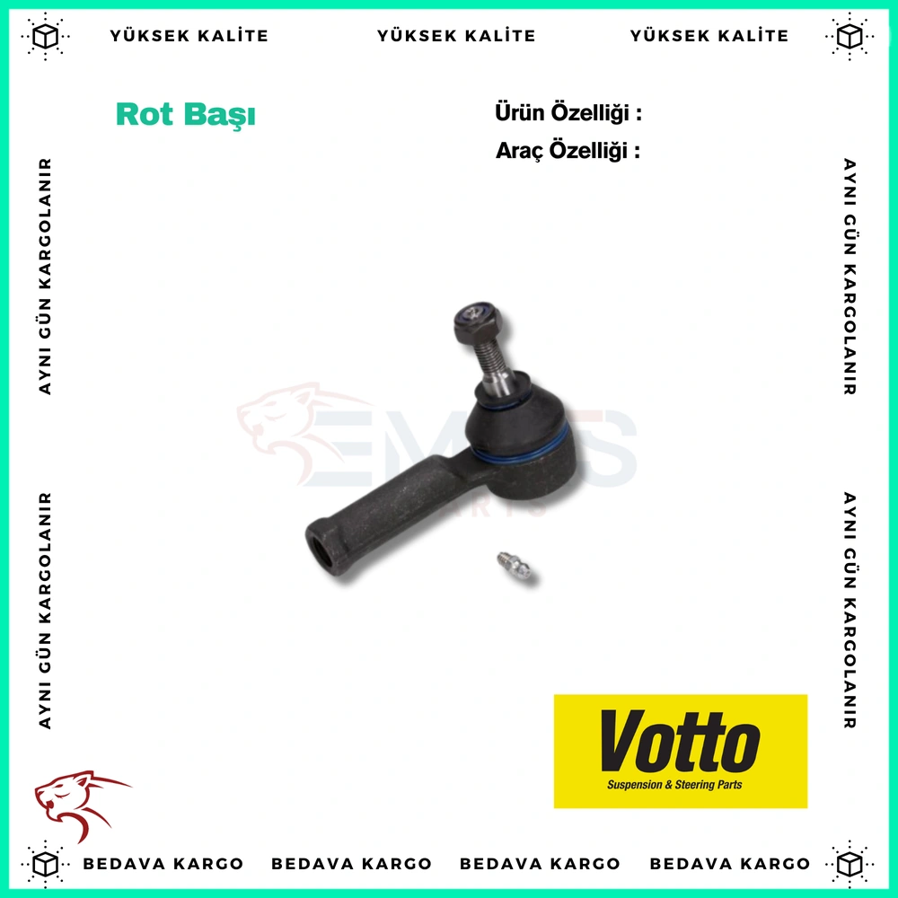 Rot Basi Sag Renault Clio 2 3 Kangoo Megane R19 Scenic Twingo - 7701047416 - Yedek Parça