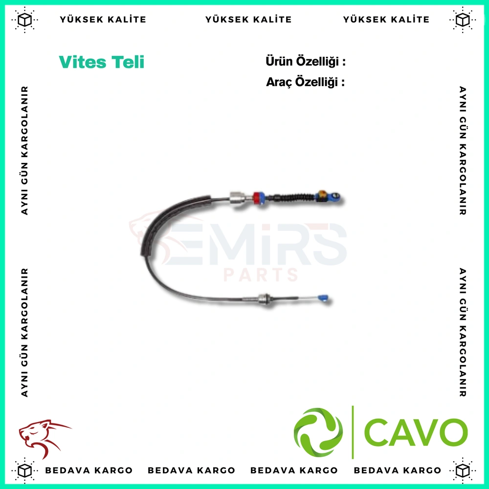 Vites Teli Sag Mavi Renault Megane 2 Lm Bm 02- (Secici) - 7701474700 - Yedek Parça