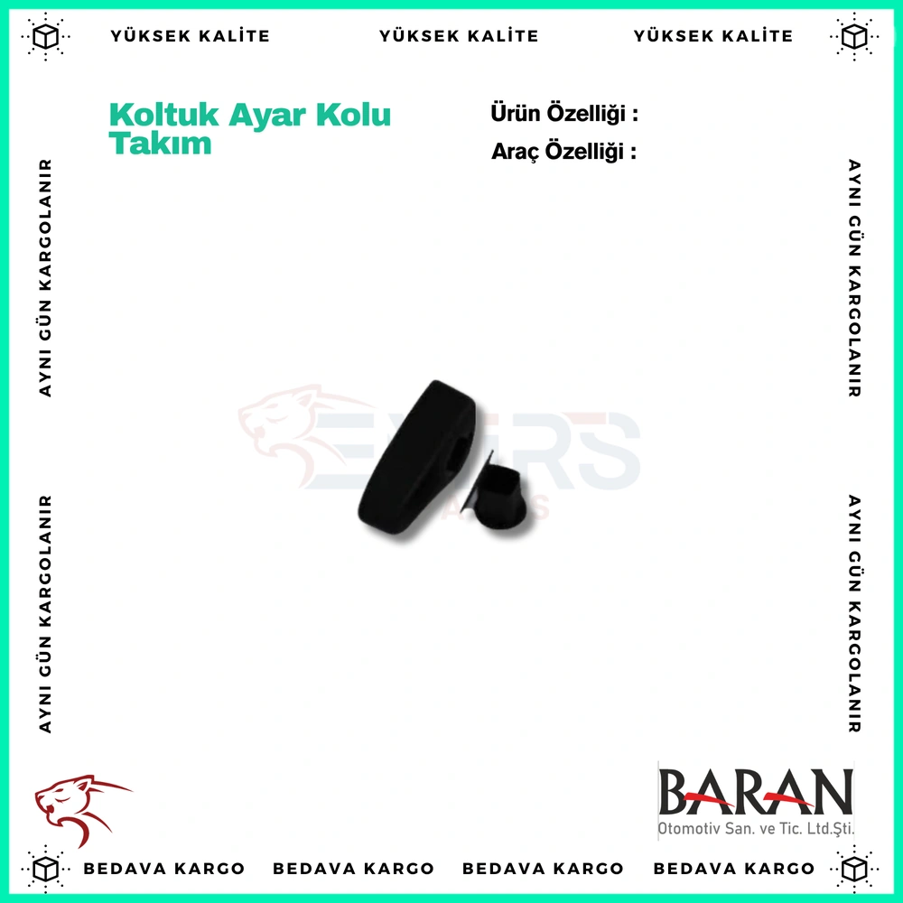 Koltuk Ayar Kolu Takim Renault Megane Kangoo - 7701207182 - Yedek Parça