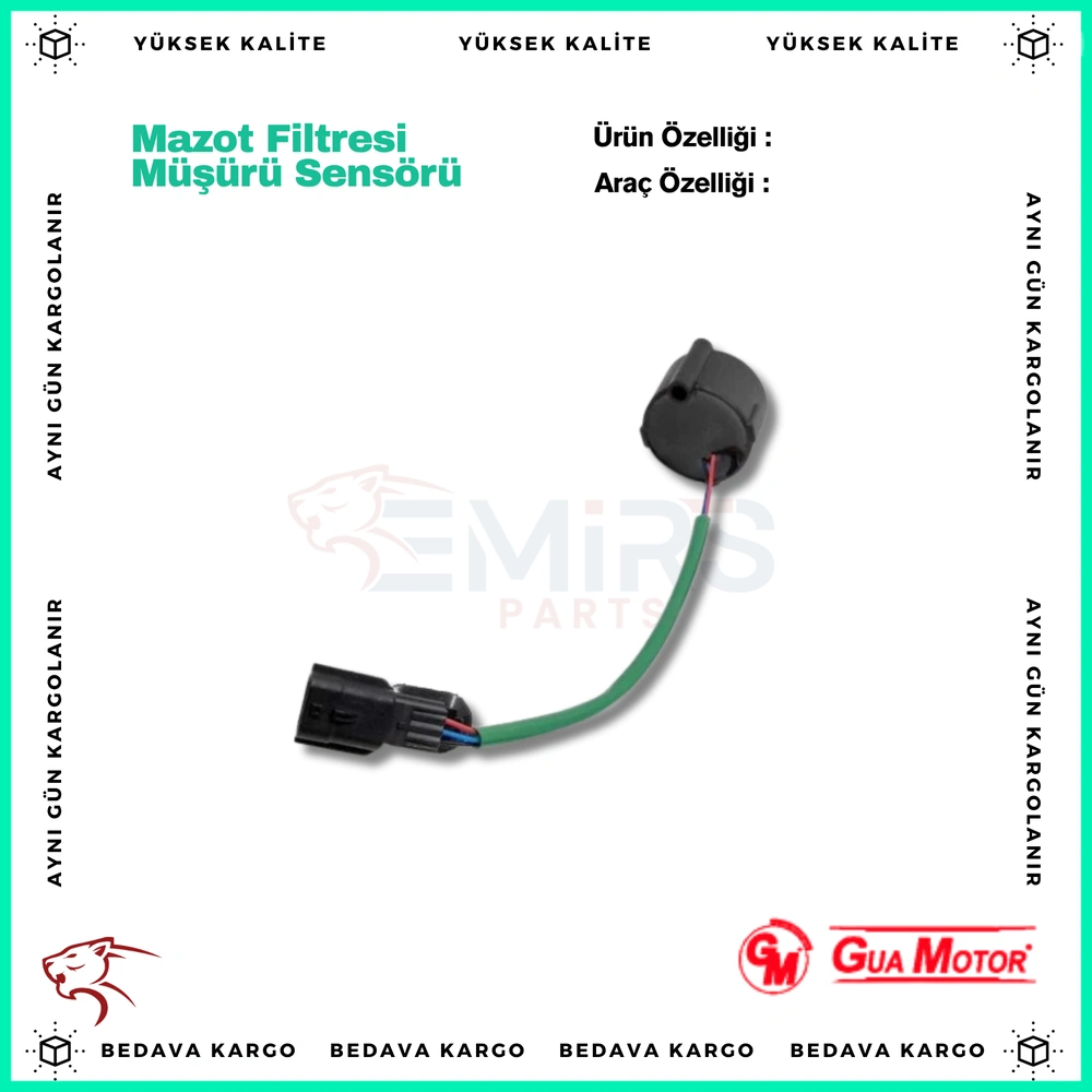 Mazot Filtresi Musuru Sensoru Renault Kangoo 3 08- Laguna - 7701068619 - Yedek Parça