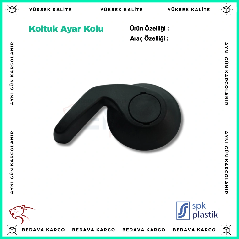 Koltuk Ayar Kaldirma-Yatirma Kolu Sol Gri Renault Kangoo - 7701209971 - Yedek Parça
