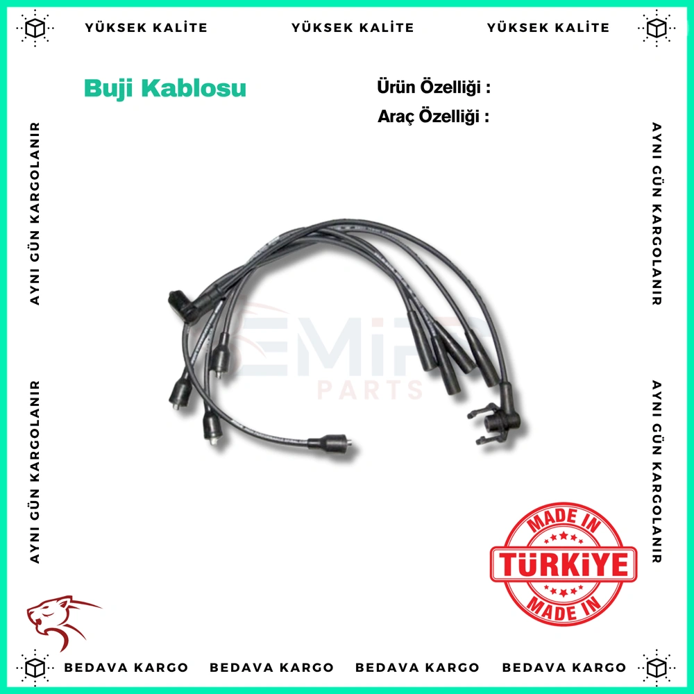 Buji Kablosu Renault R9-R11 R19 R21 1.4 - 7702247027 - Yedek Parça