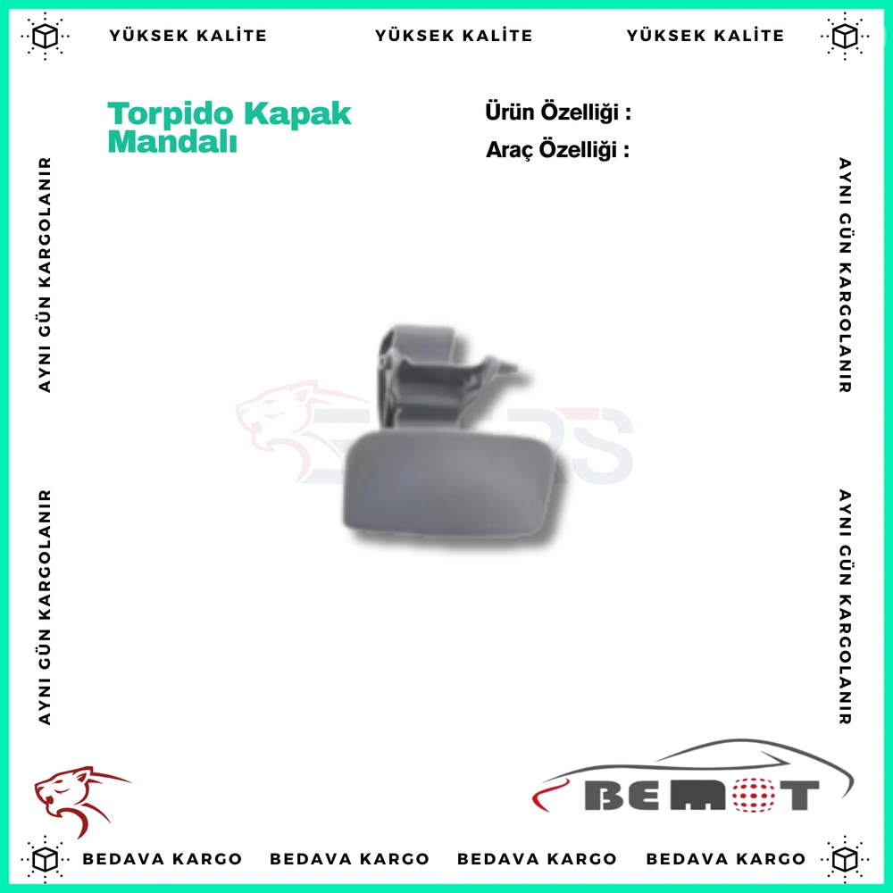 Torpido Kapak Mandali Renault Clio 3 Megane - 8200502518 - Yedek Parça