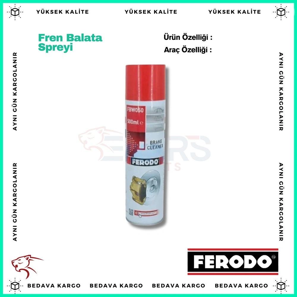 Fren Balata Spreyi 500ml - 7702258759 - Yedek Parça