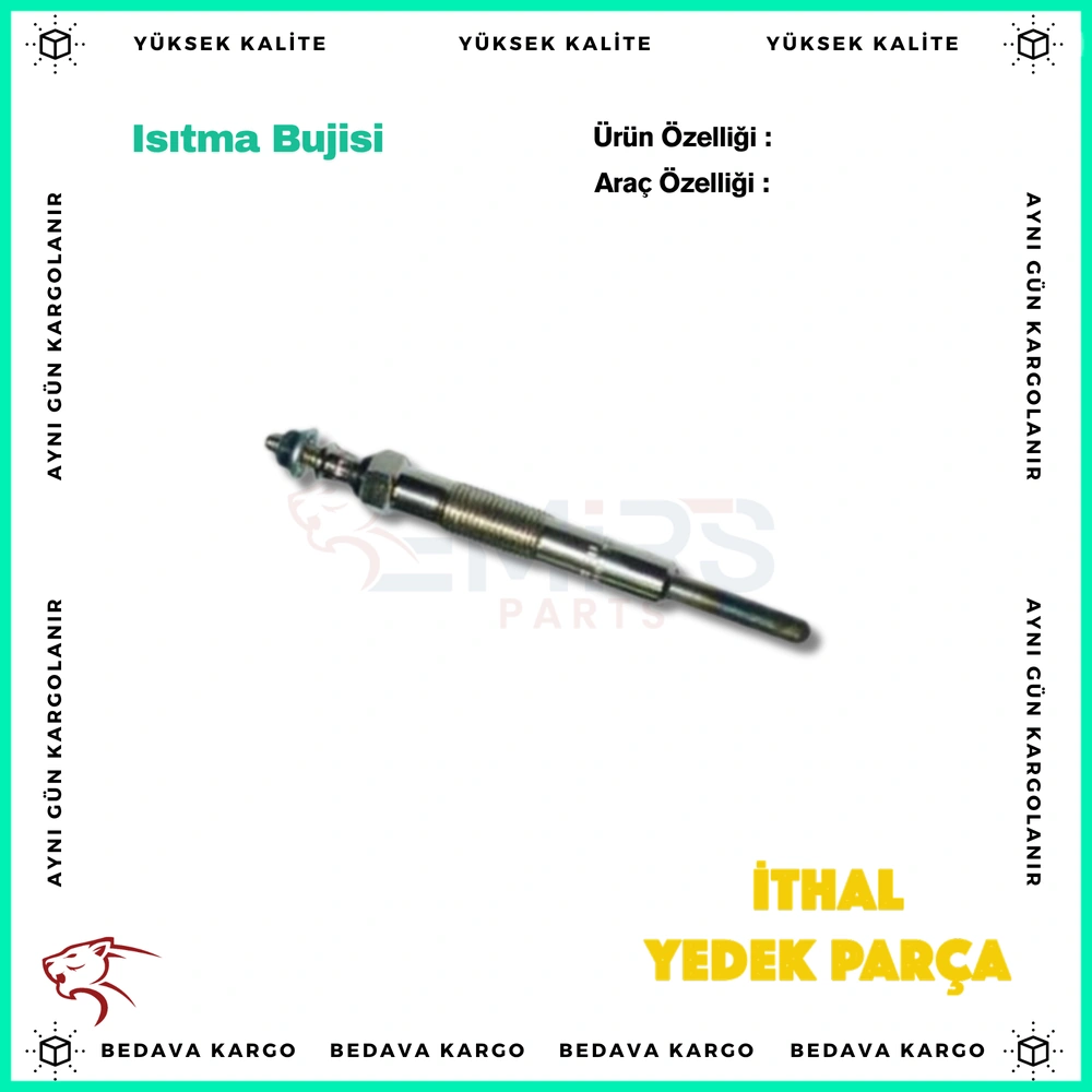 Isitma Bujisi Renault Clio 2 98-01 Kangoo 97-03 Megane 97-99 Scenic 99-01 Trafic 97-01 Vidali - 8200423224 - Yedek Parça