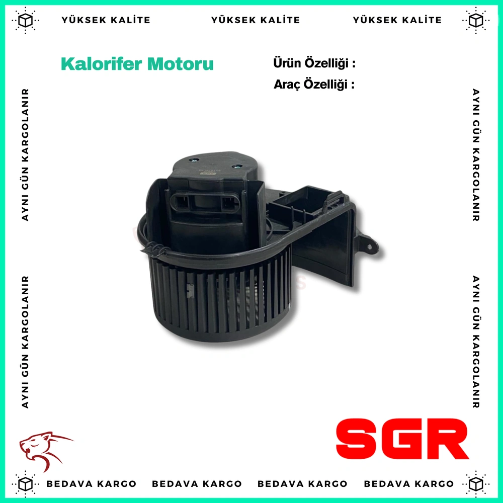 Kalorifer Motoru Renault Kangoo 05- - 7701059205 - Yedek Parça