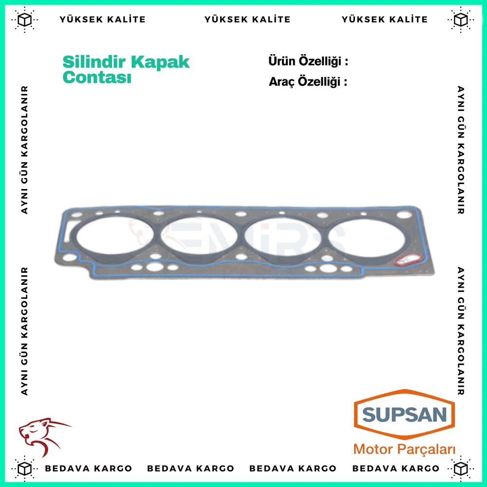 (F8q 1.9d 2 Centik) Silindir Kapak Contasi Sacli Ozel Klingrit Renault R19 Express Clio Kangoo Megane Laguna 88- - 8200188114 - Yedek Parça
