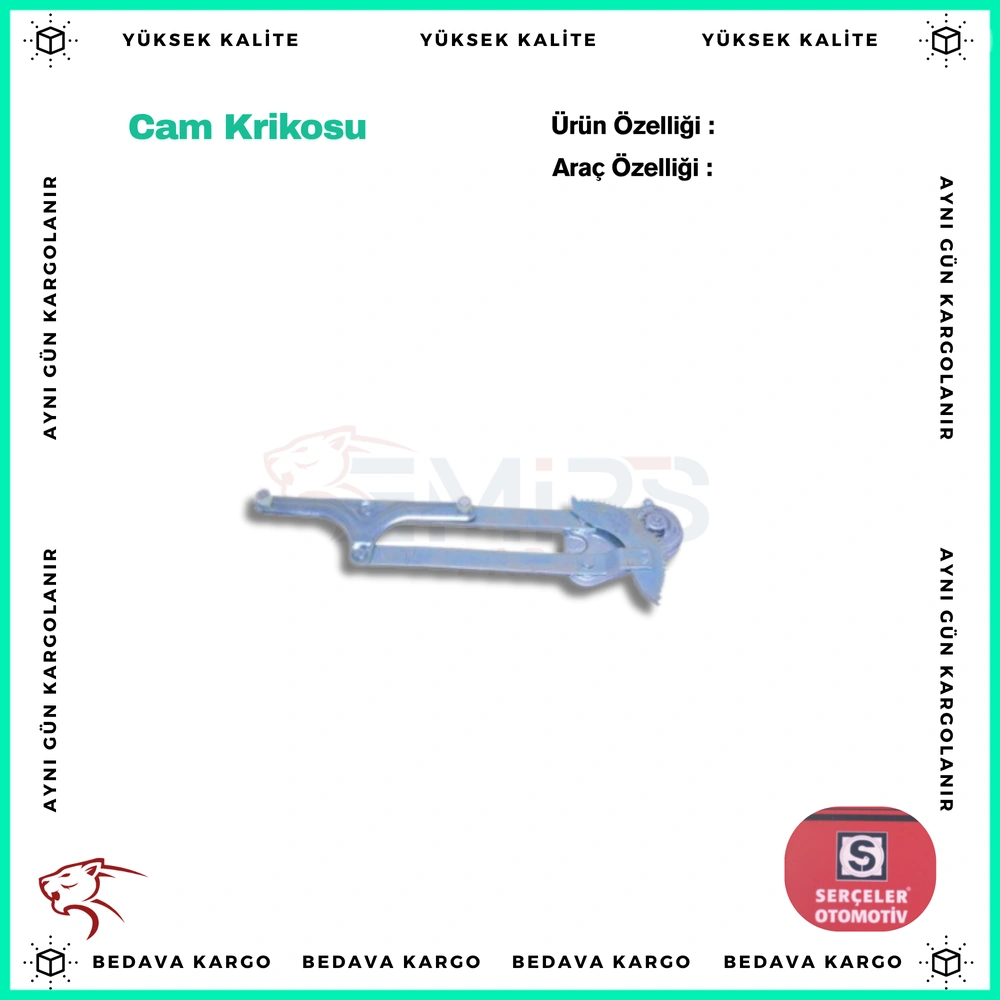 Cam Krikosu Arka Sag Renault R9 - 7700757190 - Yedek Parça