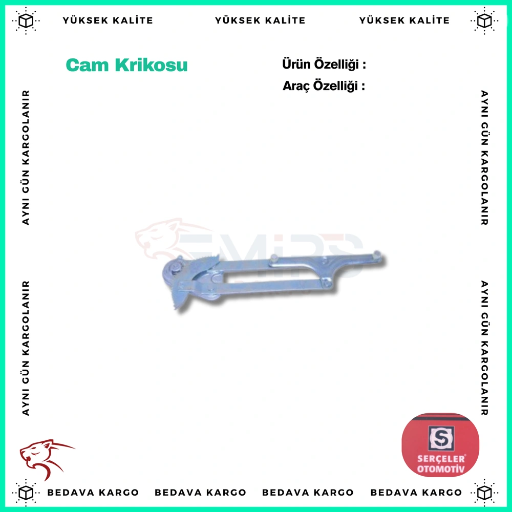 Cam Krikosu Arka Sol Renault R9 - 7700757189 - Yedek Parça