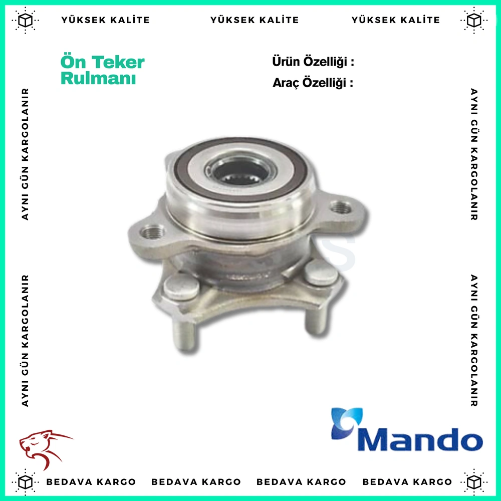 On Teker Rulmani Renault Laguna 1 93-01 Safrane 1 92-96 2 96-00 - 7701205780 - Yedek Parça
