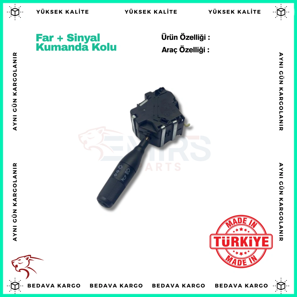 Far+sinyal Kumanda Kolu Renault R19 - 7700842114 - Yedek Parça