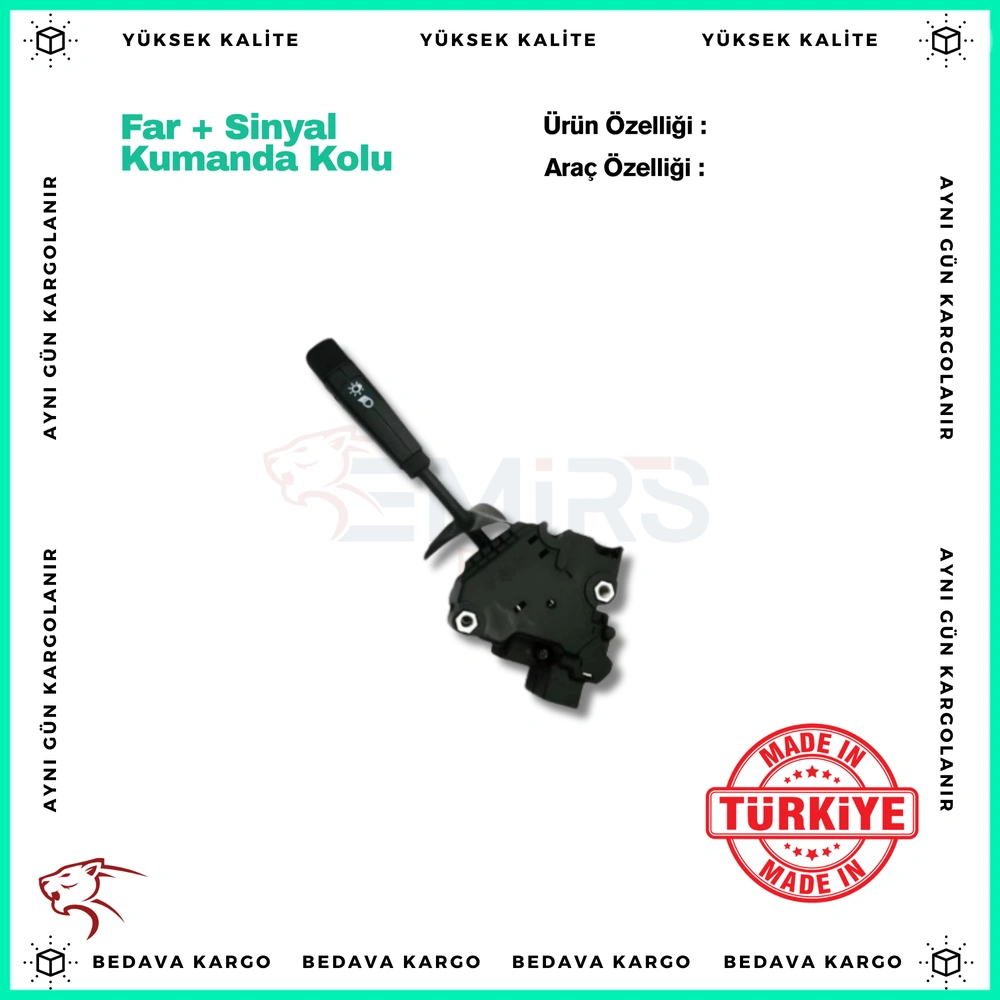 Far+sinyal Kumanda Kolu Renault R9 - 7700779566 - Yedek Parça