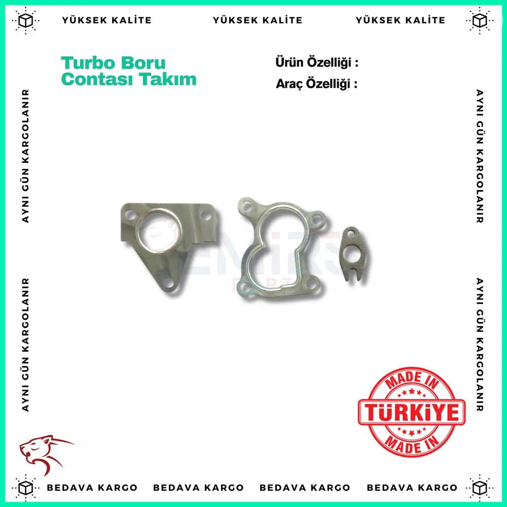 Turbo Boru Contasi Takim Renault Clio 2 3 Kangoo Megane 2 Dacia Logan K9K 1.5 DCI - 8200189538 - Yedek Parça
