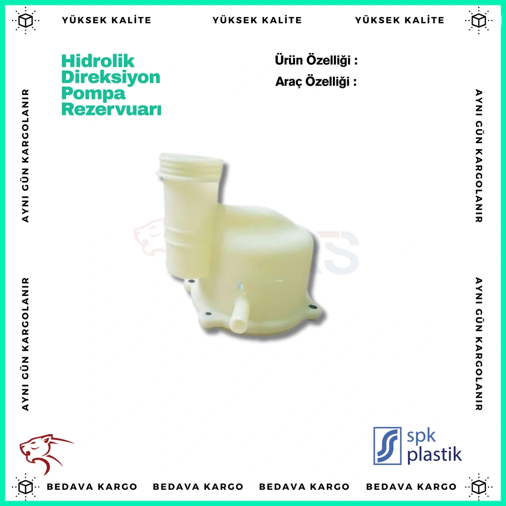 Hidrolik Direksiyon Pompa Deposu Rezervuari Renault Clio 4 Joy Dacia Duster Lodgy Sandero Dokker - 491103919R - Yedek Parça