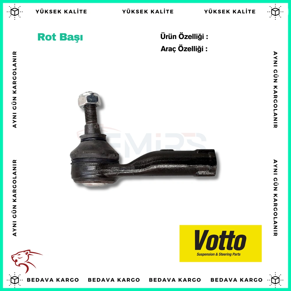 Rot Basi Sol Renault Clio 2 3 Kangoo Megane R19 Scenic Twingo - 7701474641 - Yedek Parça