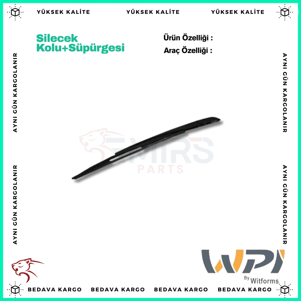 Silecek Kolu + Supurgesi Arka Komple Dacia Duster - 287812906R - Yedek Parça