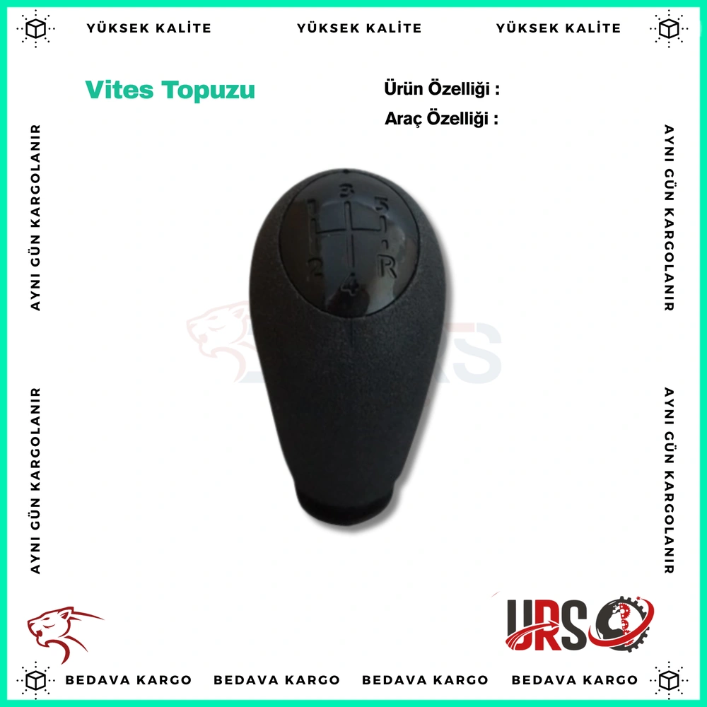 Vites Topuzu Siyah Renault Megane 2 Dacia Logan Clio - 8200079112 - Yedek Parça